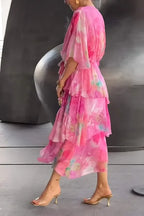 Sophie | Elegante Chiffon Jurk
