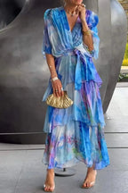 Sophie | Elegante Chiffon Jurk