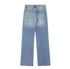 LALUNA® | STRAIGHT WHITE BOXER JEANS