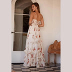 Floréa™ | Midi Jurk met Bloemenprint