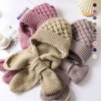 Fleece gevoerde muts en sjaal