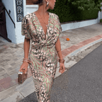 Genua | Elegante jurk met draping