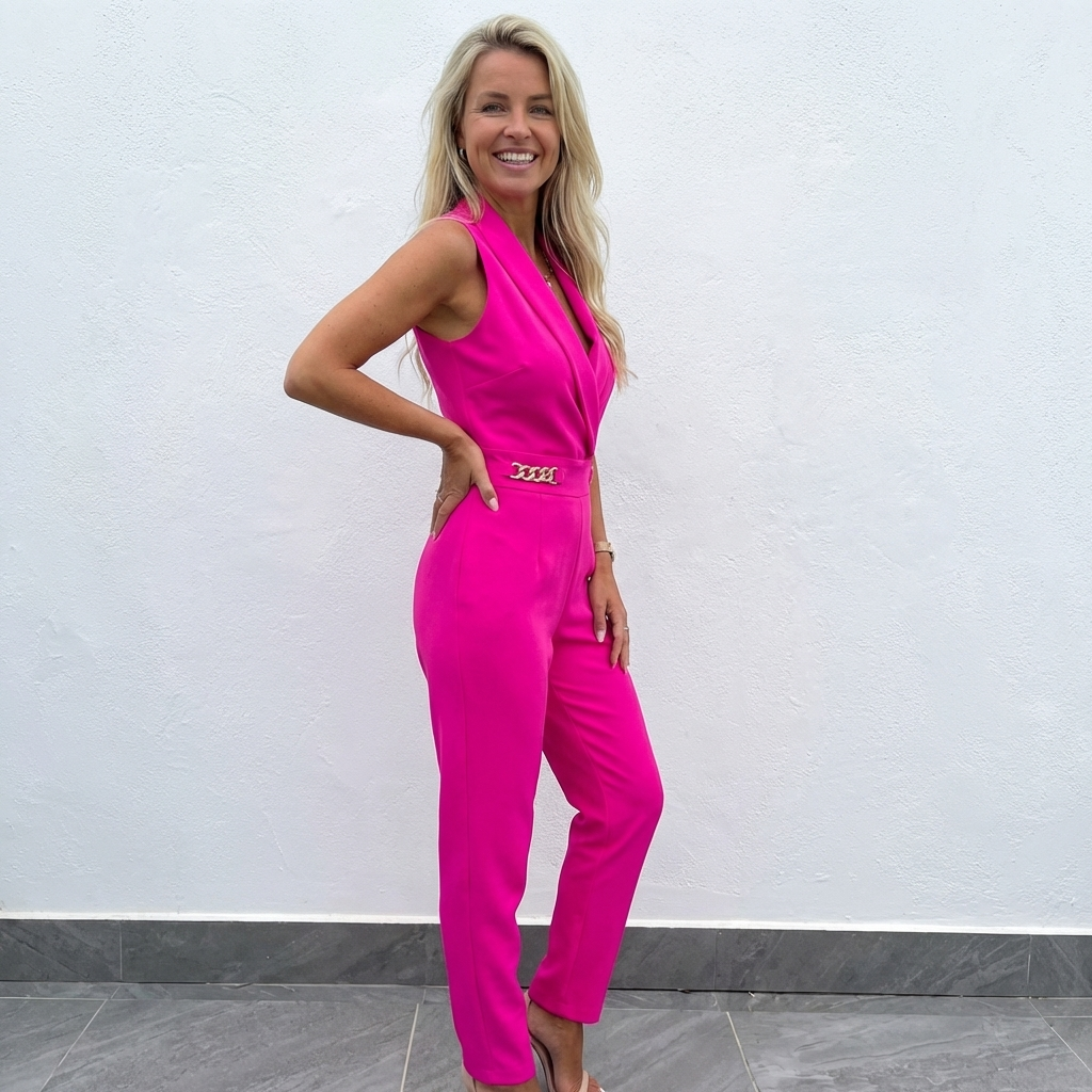 Femke | jumpsuit backless v-hals