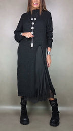 Laluna® | Complete stijlvolle outfit  (Lange trui + jurk)