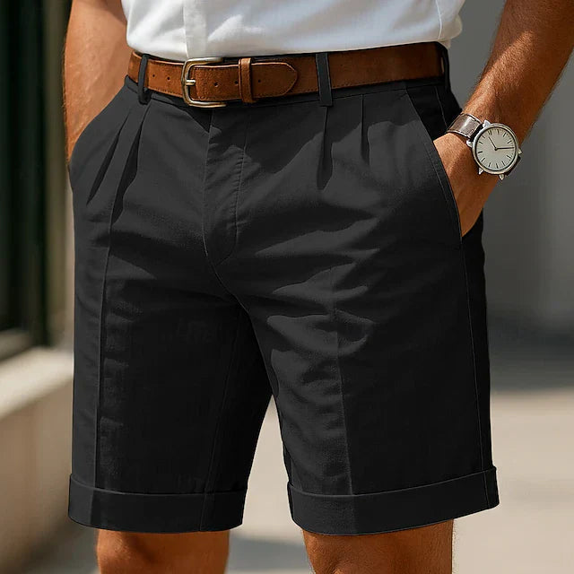 HUIS VAN LOON | Geplooide zomershort voor heren