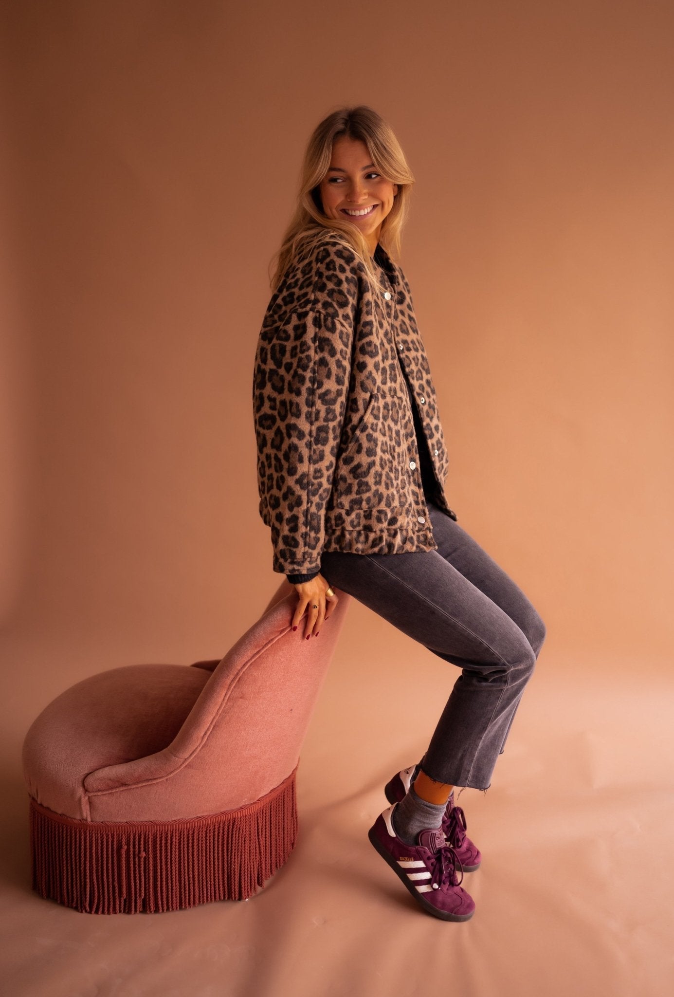 Laluna® | Trendy Jasje met Luipaardprint
