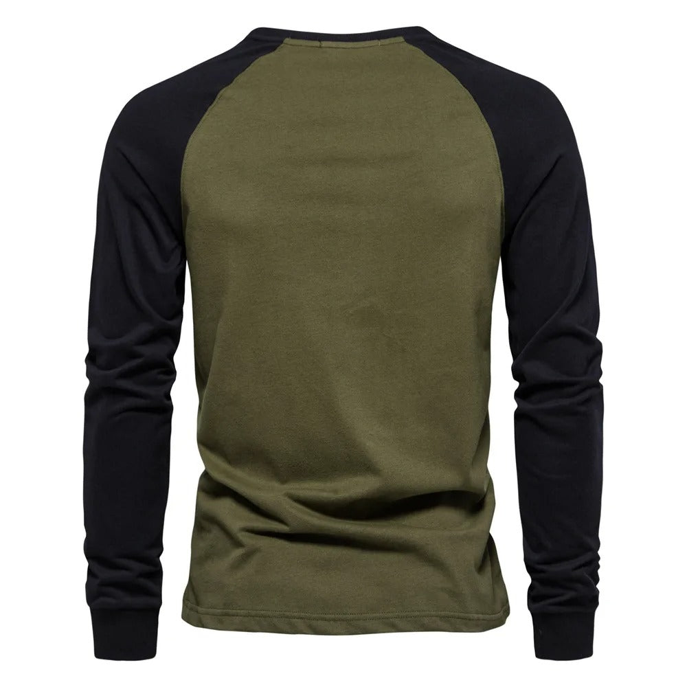 Heren-T-shirt met lange mouwen