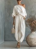 Mila | Tweedelig Ensemble met Bardot Hals