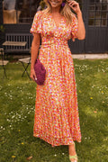 Pauline™ | Lange jurk met bloemen