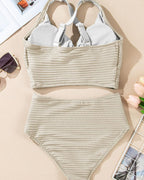 Ribbed Twist Bikini Set