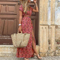 Ilse | Lange Boho Jurk met Ceintuur