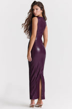 Laluna® | Luxe Leren Maxi Jurk