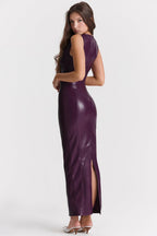 Laluna® | Luxe Leren Maxi Jurk