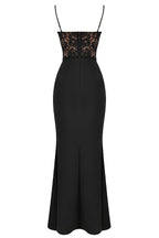 Laluna® | Zwarte Korset Maxi Jurk