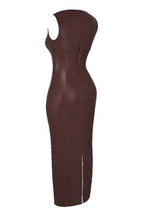 Laluna® | Luxe Leren Maxi Jurk