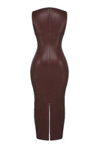 Laluna® | Luxe Leren Maxi Jurk