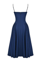 Laluna® | Twill Korset Midi Jurk