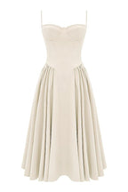 Laluna® | Twill Korset Midi Jurk