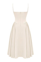 Laluna® | Twill Korset Midi Jurk