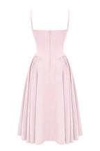 Laluna® | Twill Korset Midi Jurk