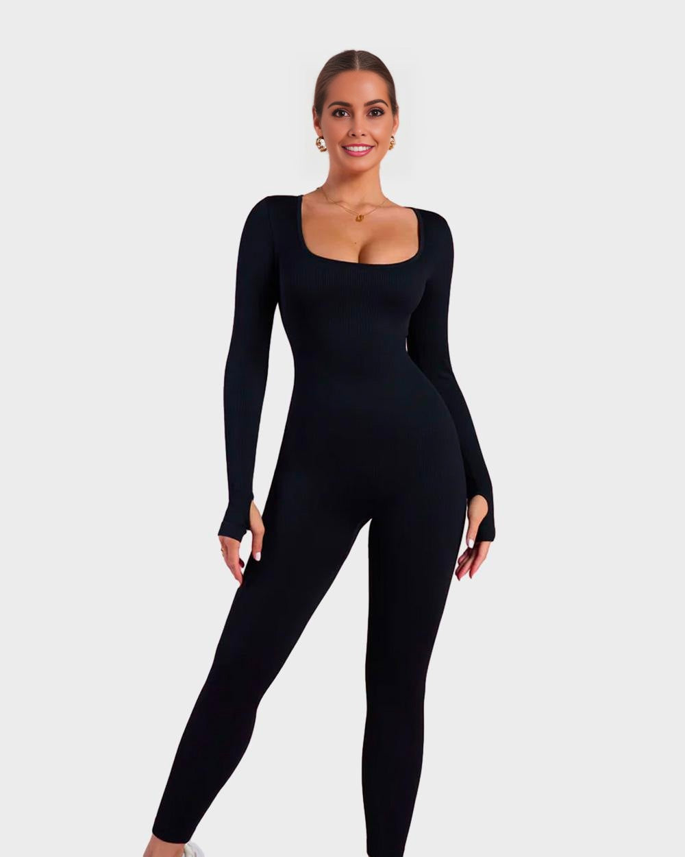 LALUNA® |  LANGE MOUWEN SHAPER JUMPSUIT