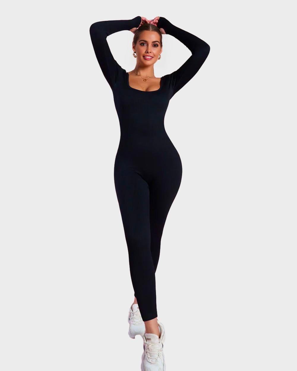 LALUNA® |  LANGE MOUWEN SHAPER JUMPSUIT