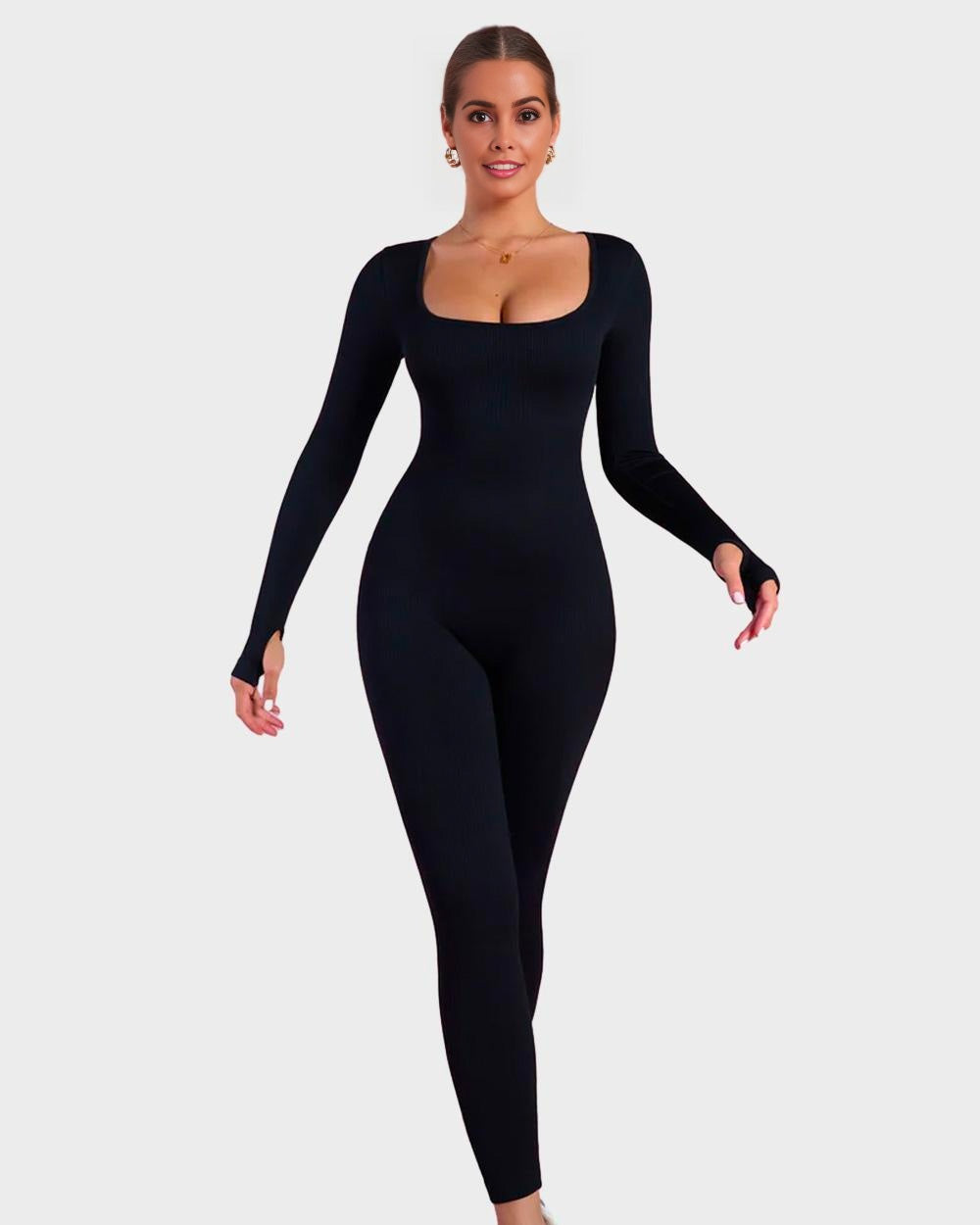 LALUNA® |  LANGE MOUWEN SHAPER JUMPSUIT
