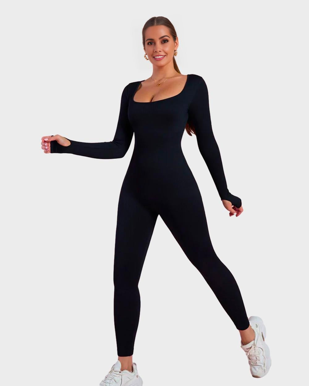 LALUNA® |  LANGE MOUWEN SHAPER JUMPSUIT