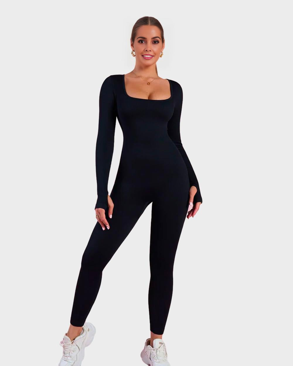 LALUNA® |  LANGE MOUWEN SHAPER JUMPSUIT