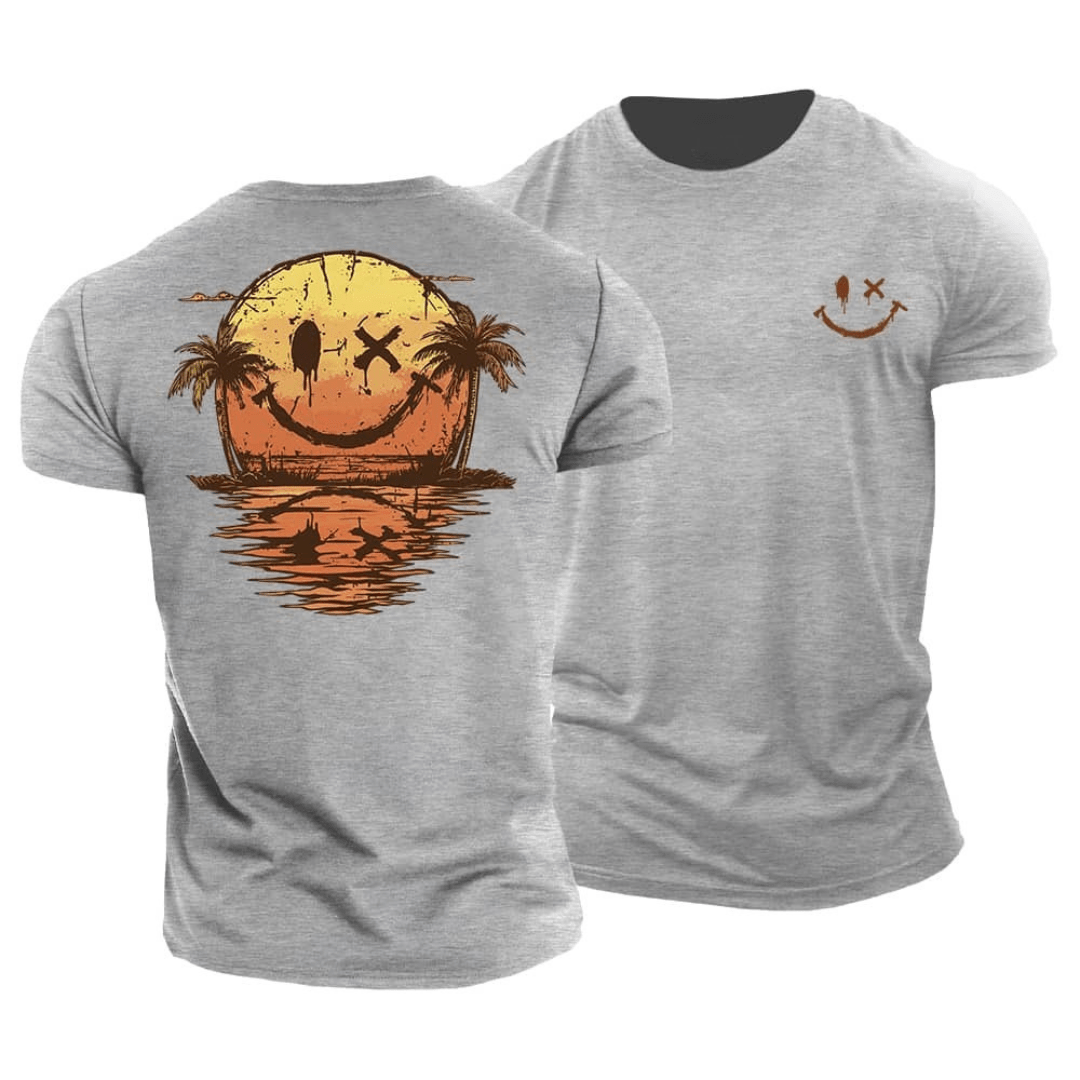 Zomerse Smiley Zee T-Shirt | 1+1 Gratis