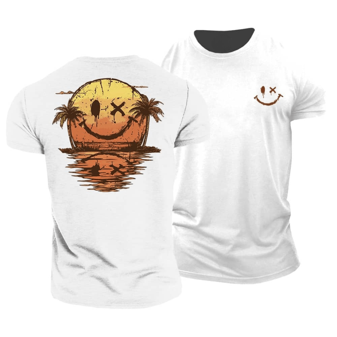 Zomerse Smiley Zee T-Shirt | 1+1 Gratis