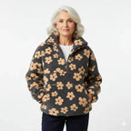 Laluna® | Fleece trui met bloemenprint