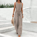 Laluna® | Mouwloze Jumpsuit met ronde hals