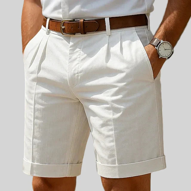 HUIS VAN LOON | Geplooide zomershort voor heren