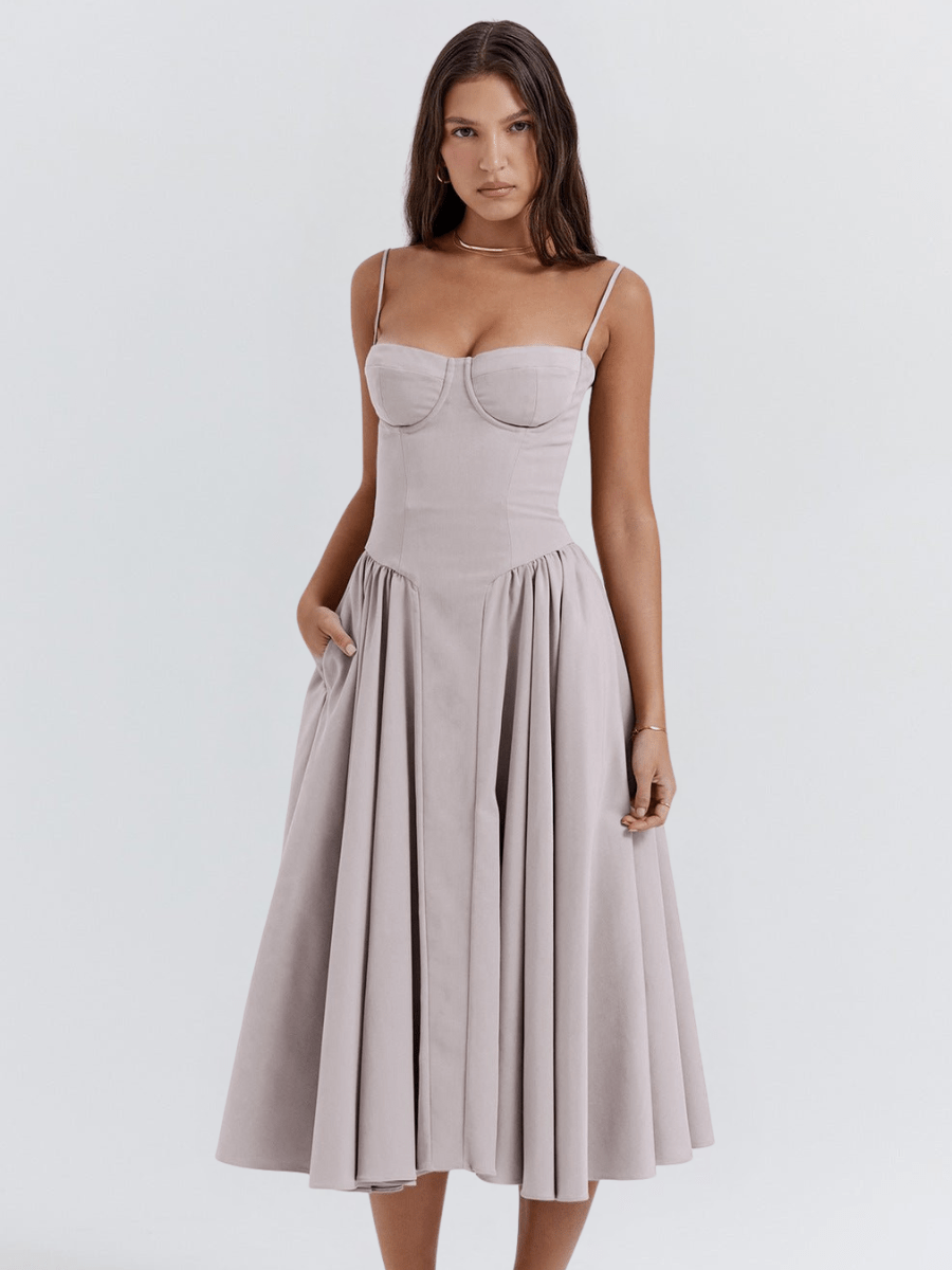Valentine | Elegante Retro Midi-Jurk
