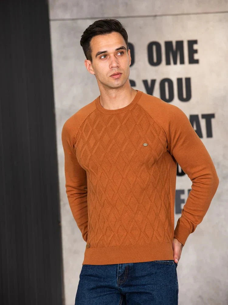 Daniel | Heren Trui Met Ruitdesign
