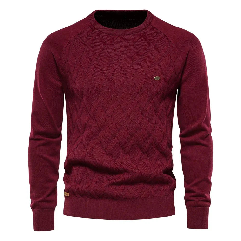 Daniel | Heren Trui Met Ruitdesign