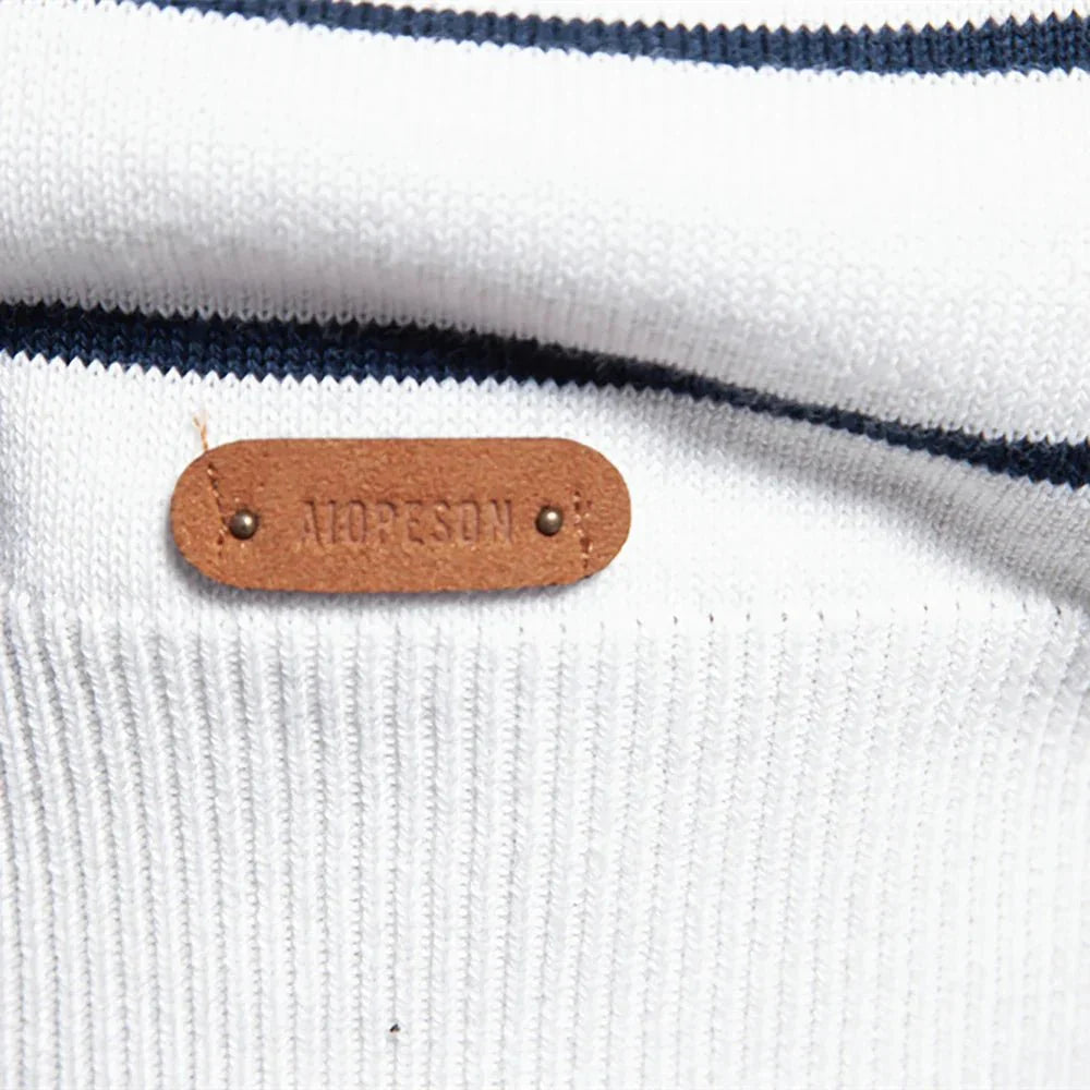 Sebastian | Heren Trui Met Streepdesign