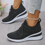 Violetta | Orthopedische sneakers met glinsterende steentjes