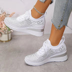 Violetta | Orthopedische sneakers met glinsterende steentjes