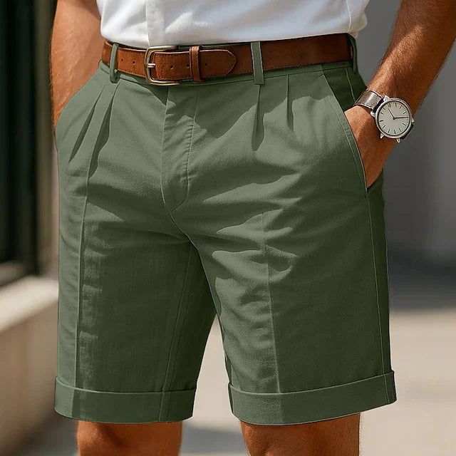 HUIS VAN LOON | Geplooide zomershort voor heren