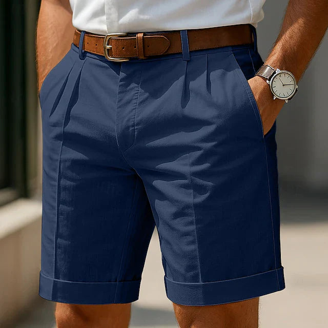 HUIS VAN LOON | Geplooide zomershort voor heren