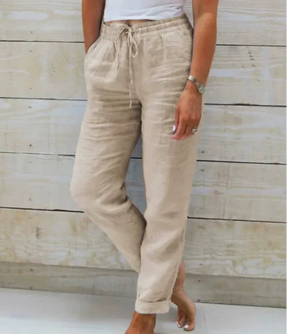 Laluna® | Casual Katoenen Linnen Broek
