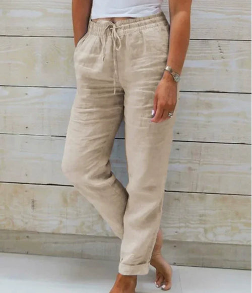 Anouk | Casual Katoenen Linnen Broek