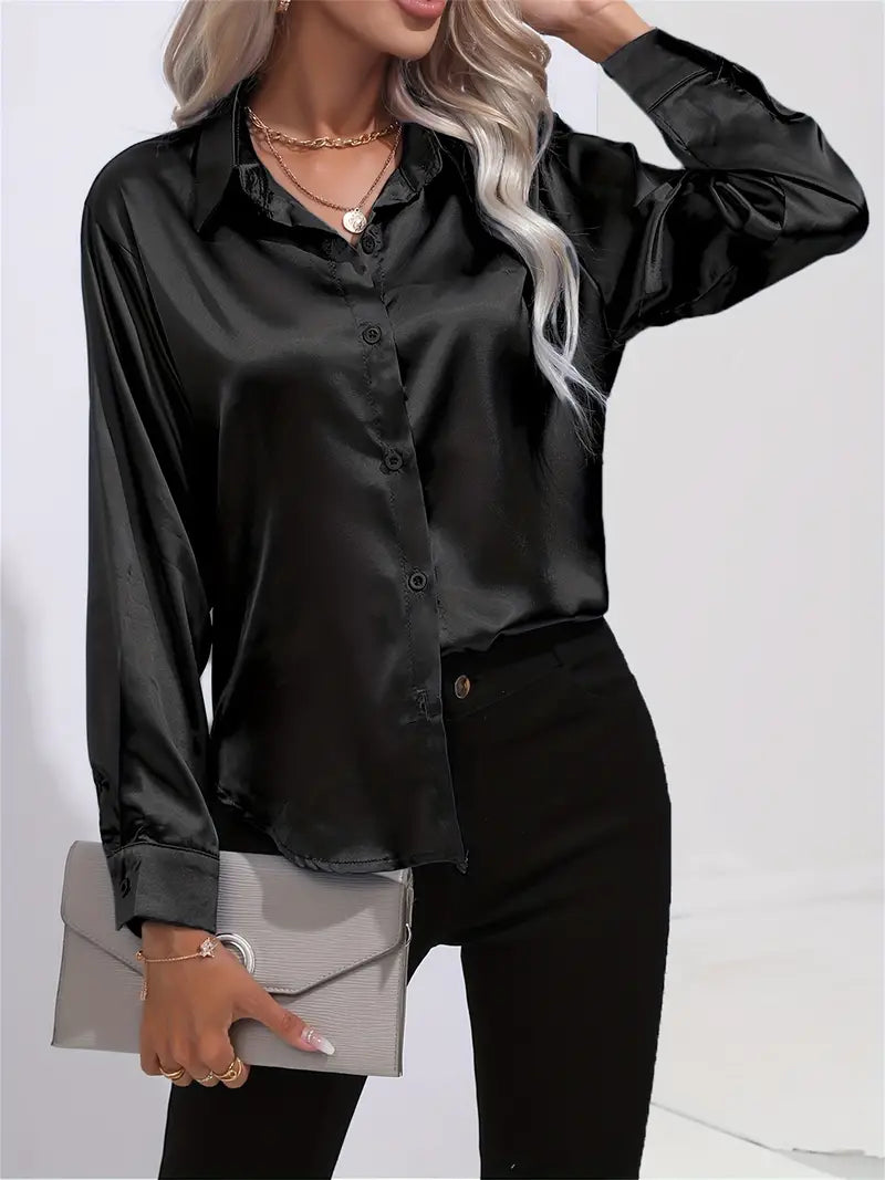 LALUNA® | SATIJNEN BLOUSE